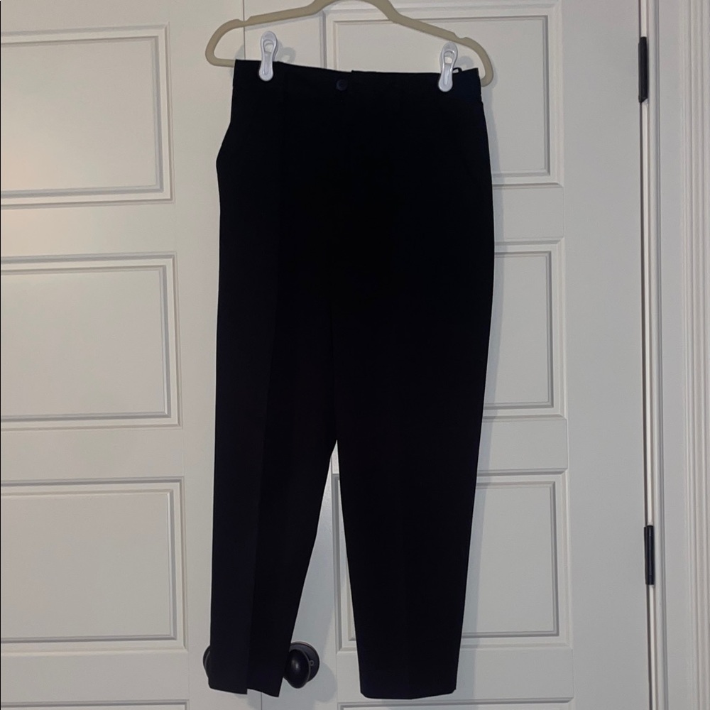 ANTONIO MELANI Women’s Elegant Cropped Black Dress Pants